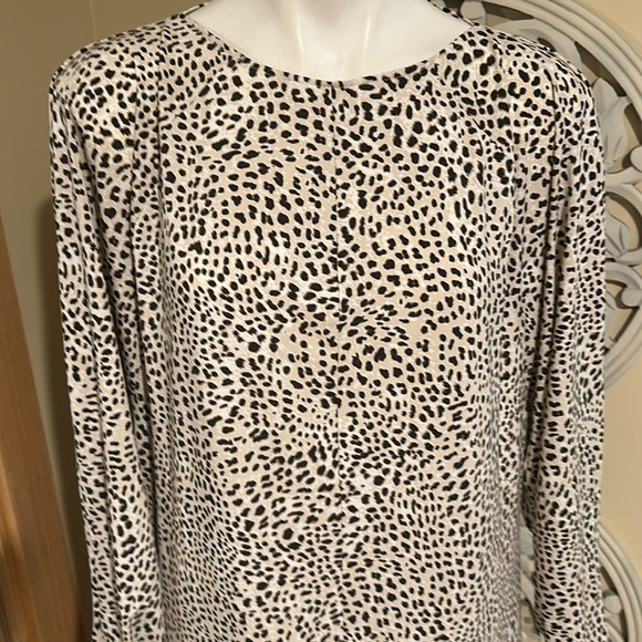 H&M Cream Sheath Dress with Cuffed Long Sleeves BOAT-NECK DRESS - Picture 7 of 10